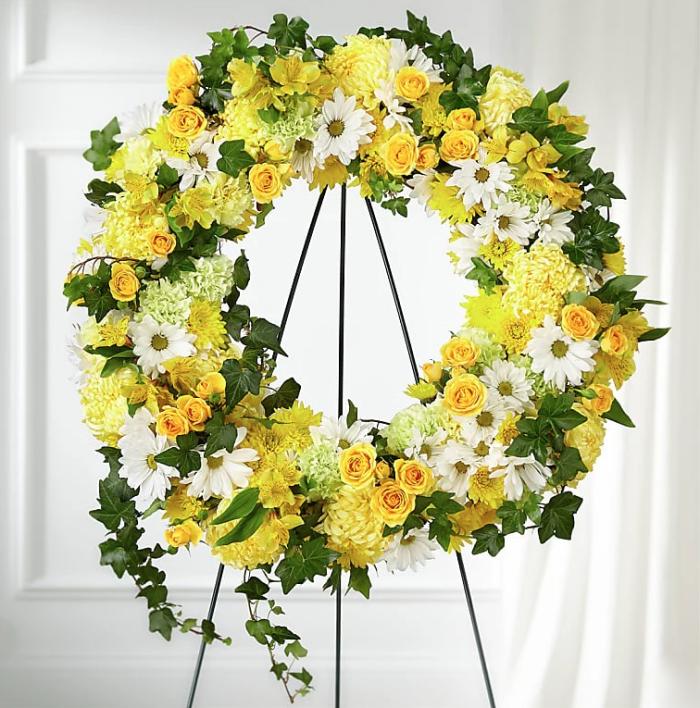 Golden Remembrance Wreath