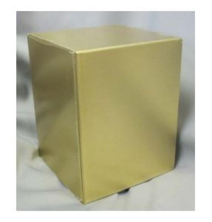 Bronze Cube Metal Urns
