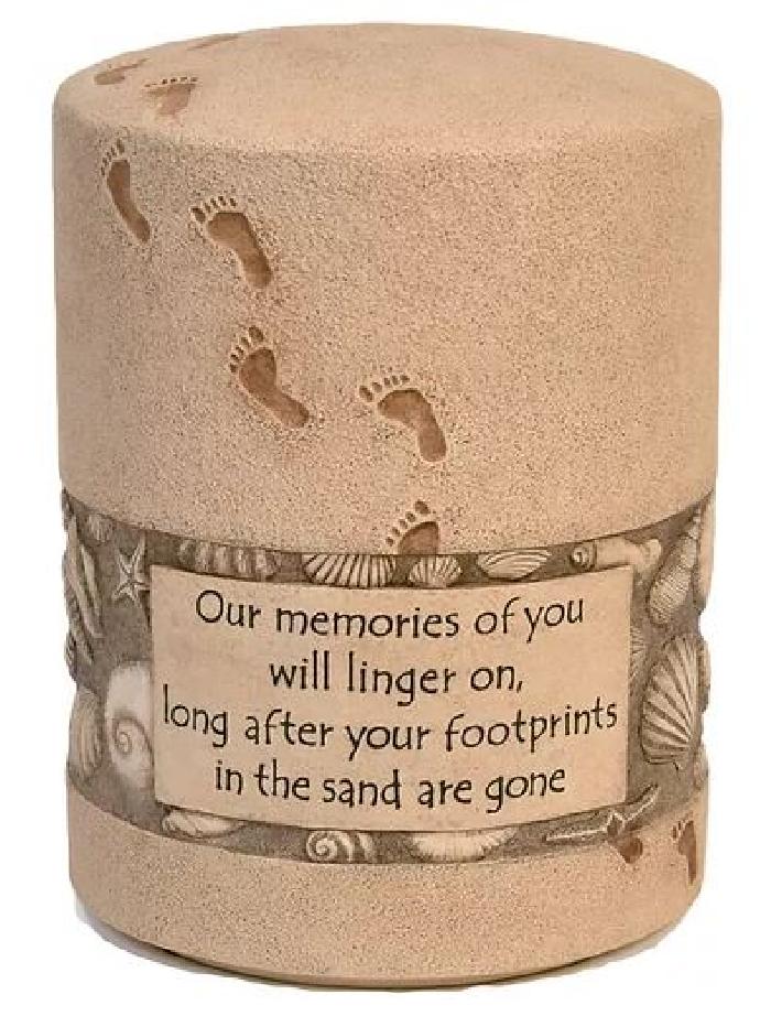 Footprints Seashells Urn Composite Urns