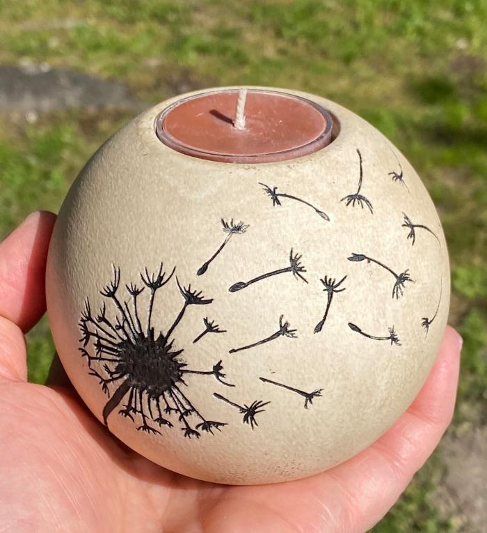 Dandelion Candle Keepsake Urn Composite Urns