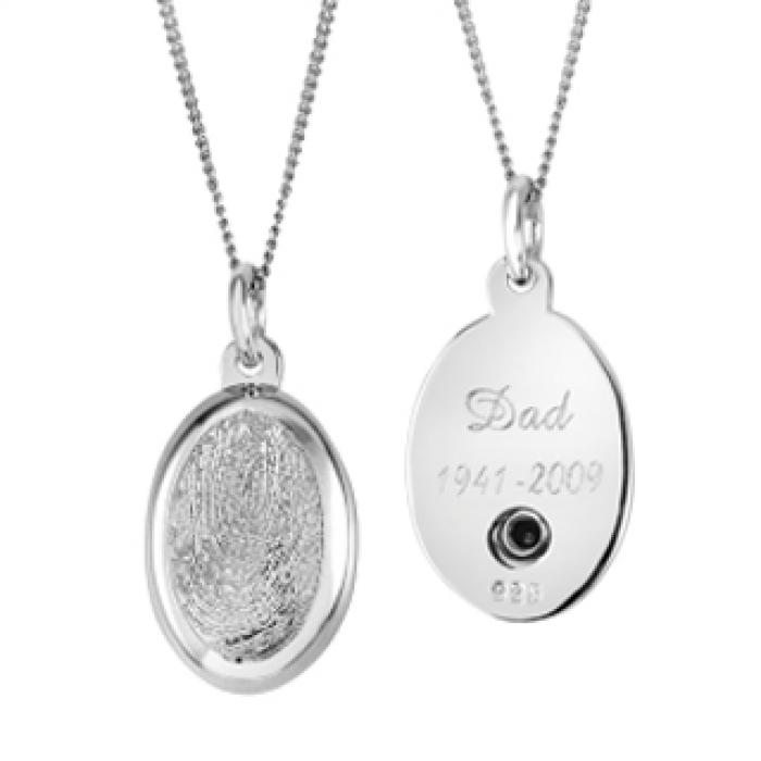 Oval Pendant Keepsake (Urn) in Sterling Silver Jewelry