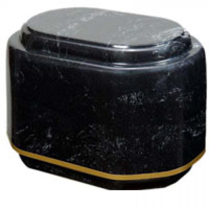 Companion Double Black  - 2 chambers Marble Urns