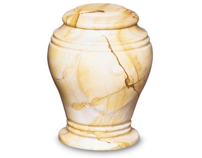 Marble Urn Collection - Teak Bell Jar Urn Marble Urns
