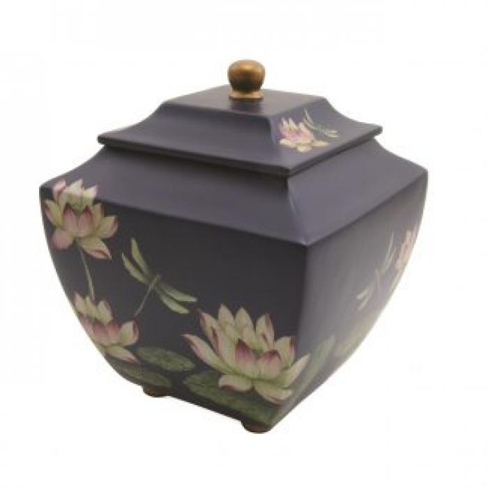 Water Lily & Dragonflies Urn Composite Urns