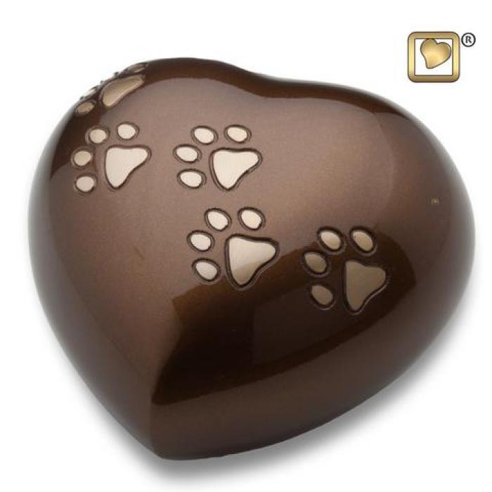 Love Heart Bronze Large Pet Urns