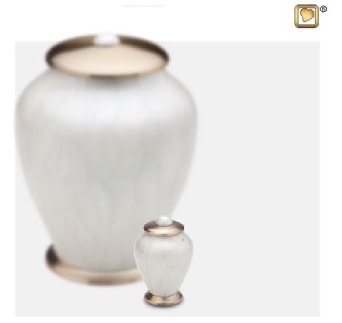 Simplicity Pearl Keepsake Metal Urns