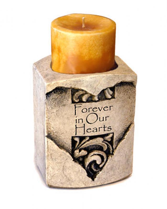 Forever in our Hearts - Heart Candle Urn Keepsake Urns