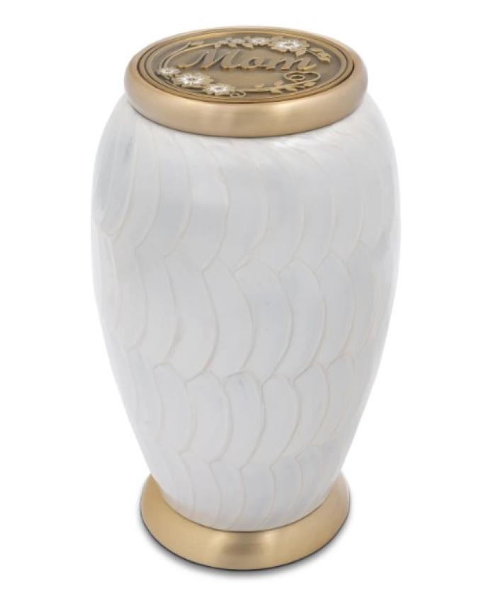 Cresthaven Ivory Urn Metal Urns