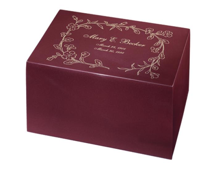 Sheet Bronze Collection - Regal Painted Bronze Chest - Floral Rose Bronze Urns