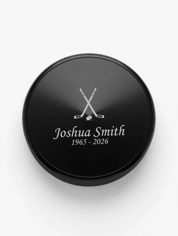 Hockey Puck keepsake Keepsake Urns