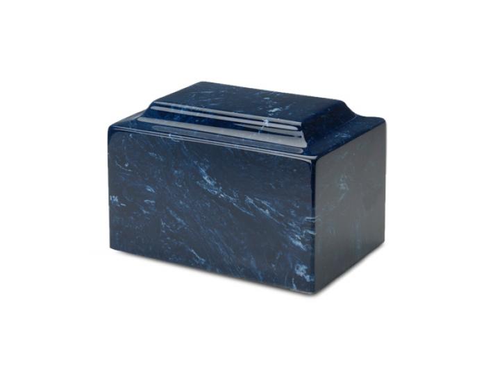 Synthetic Marble Urn - Navy Single Urn Marble Urns