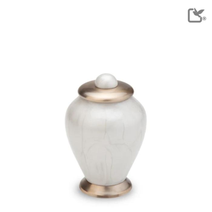 Simplicity Pearl Keepsake Metal Urns