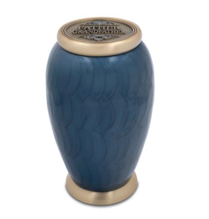 Cresthaven Blue Urn Metal Urns