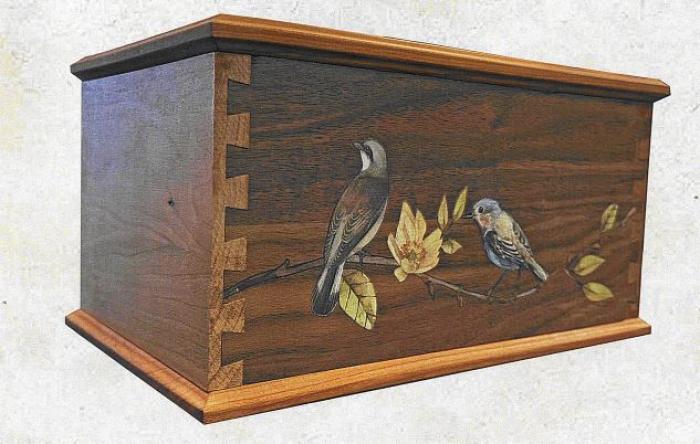 Dovetail Doves Wooden Urn Wooden Urns