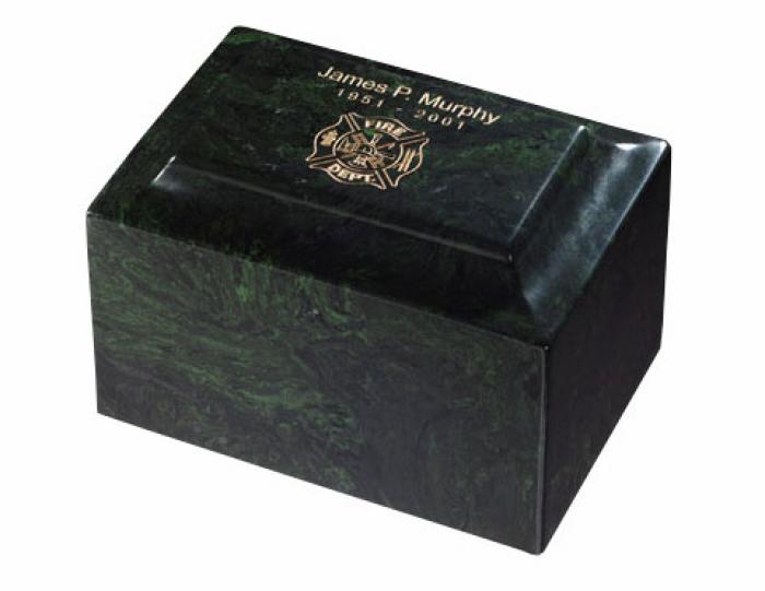 Synthetic Marble Urn - Meadow Green Single Urn Marble Urns