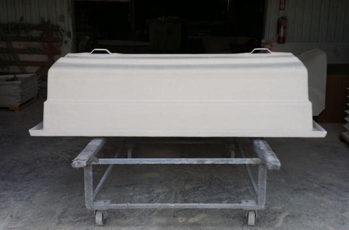 Grave Liner fiberglass - top and bottom Lined Vaults